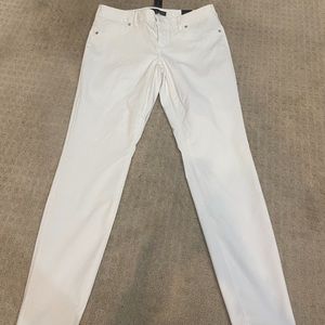 White super skinny stretch jeans with tags. The Limited